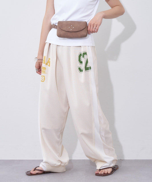etsinta 網眼 彎刀版型 休閒褲