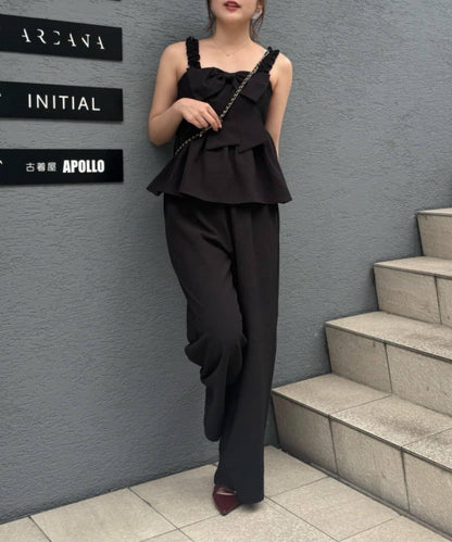 蝴蝶結揹帶風設計套裝