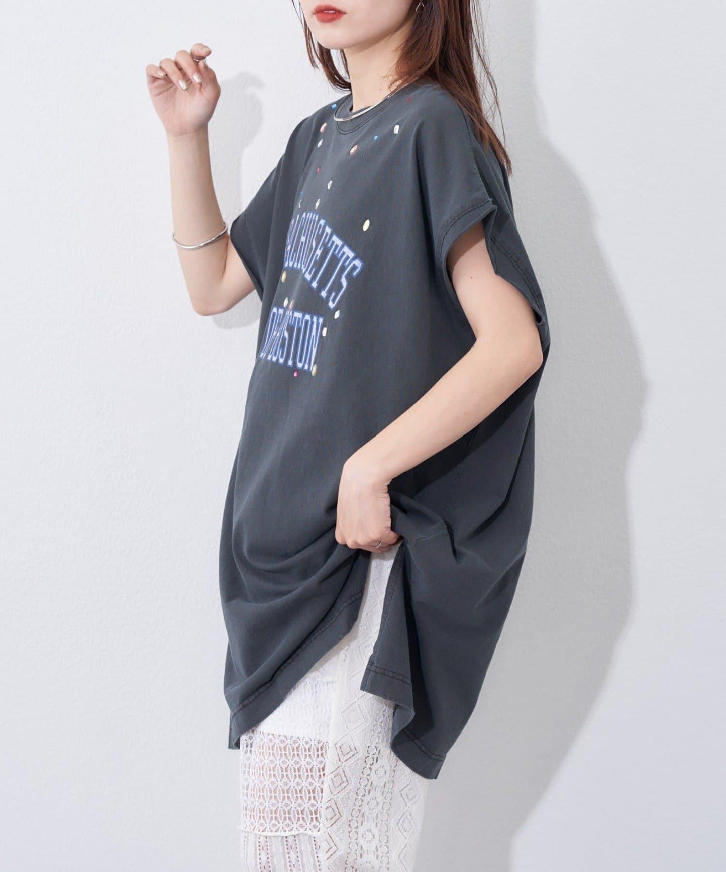 etsinta 珠飾 學院風 無袖上衣