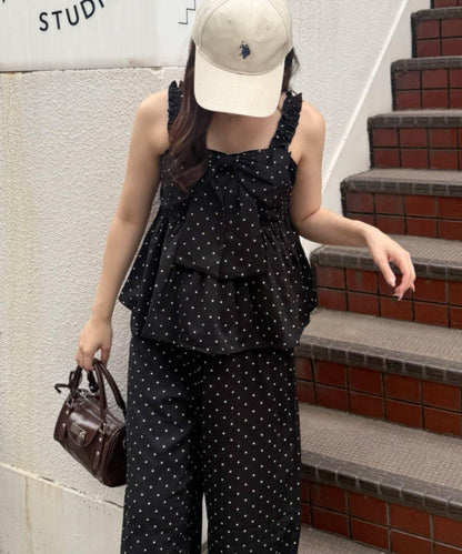 蝴蝶結揹帶風設計套裝