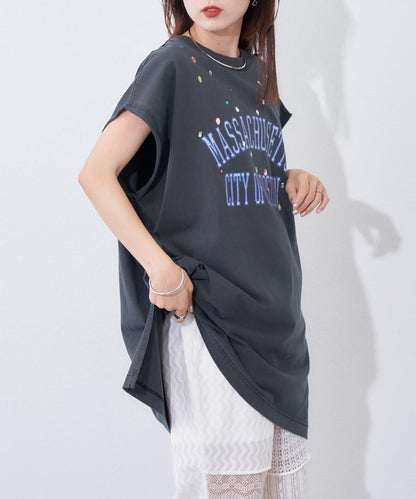 etsinta 珠飾 學院風 無袖上衣