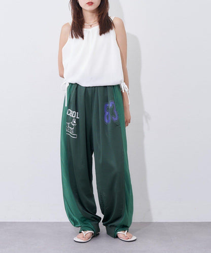 etsinta 網眼 彎刀版型 休閒褲