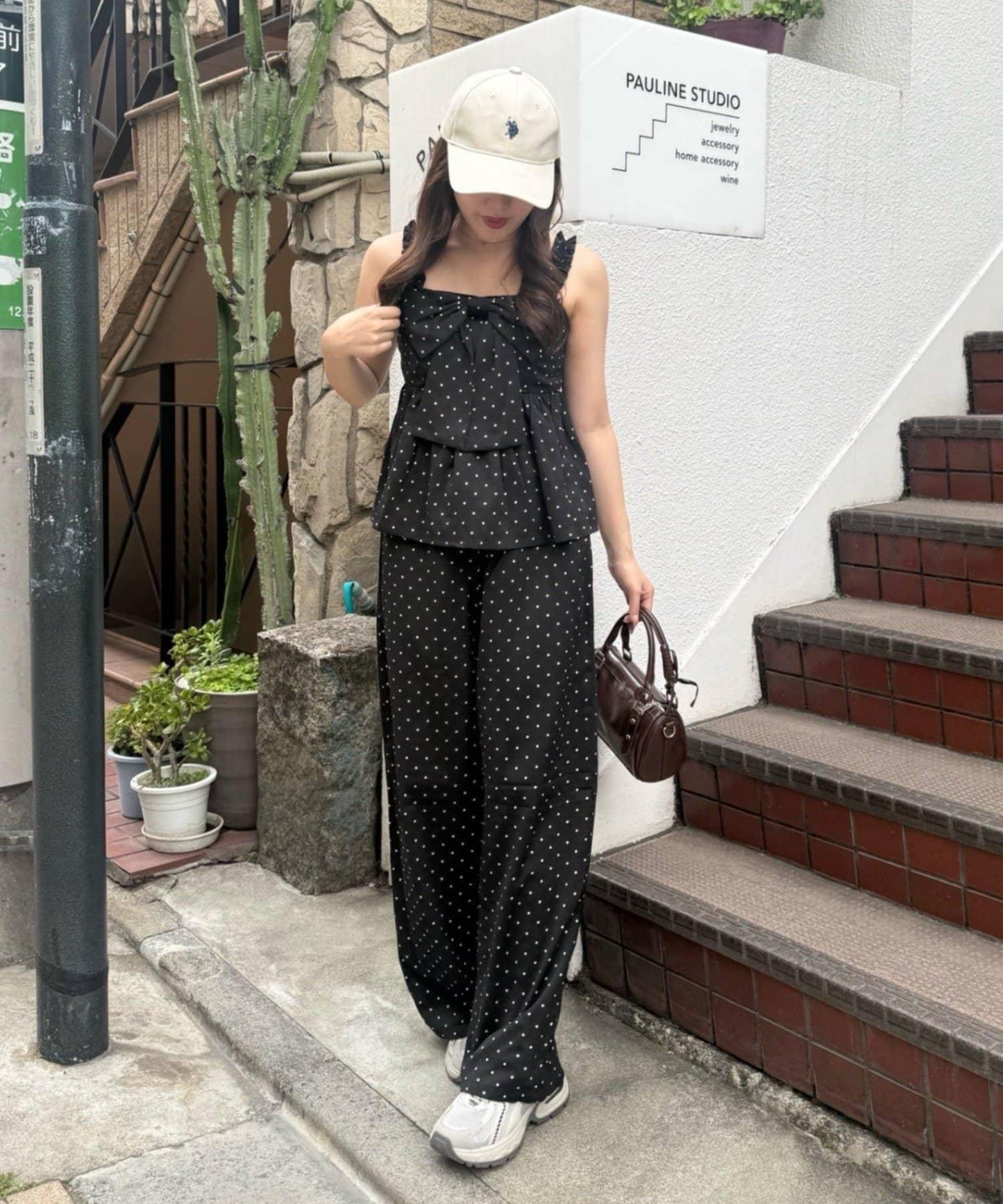蝴蝶結揹帶風設計套裝