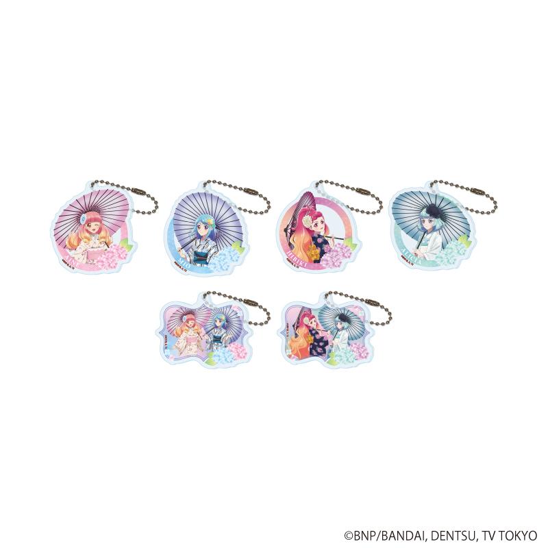 アイカツフレンズ！（偶像活動Friends！） 第05彈 亞克力鑰匙扣 梅雨ver. 全6種套裝 6個入