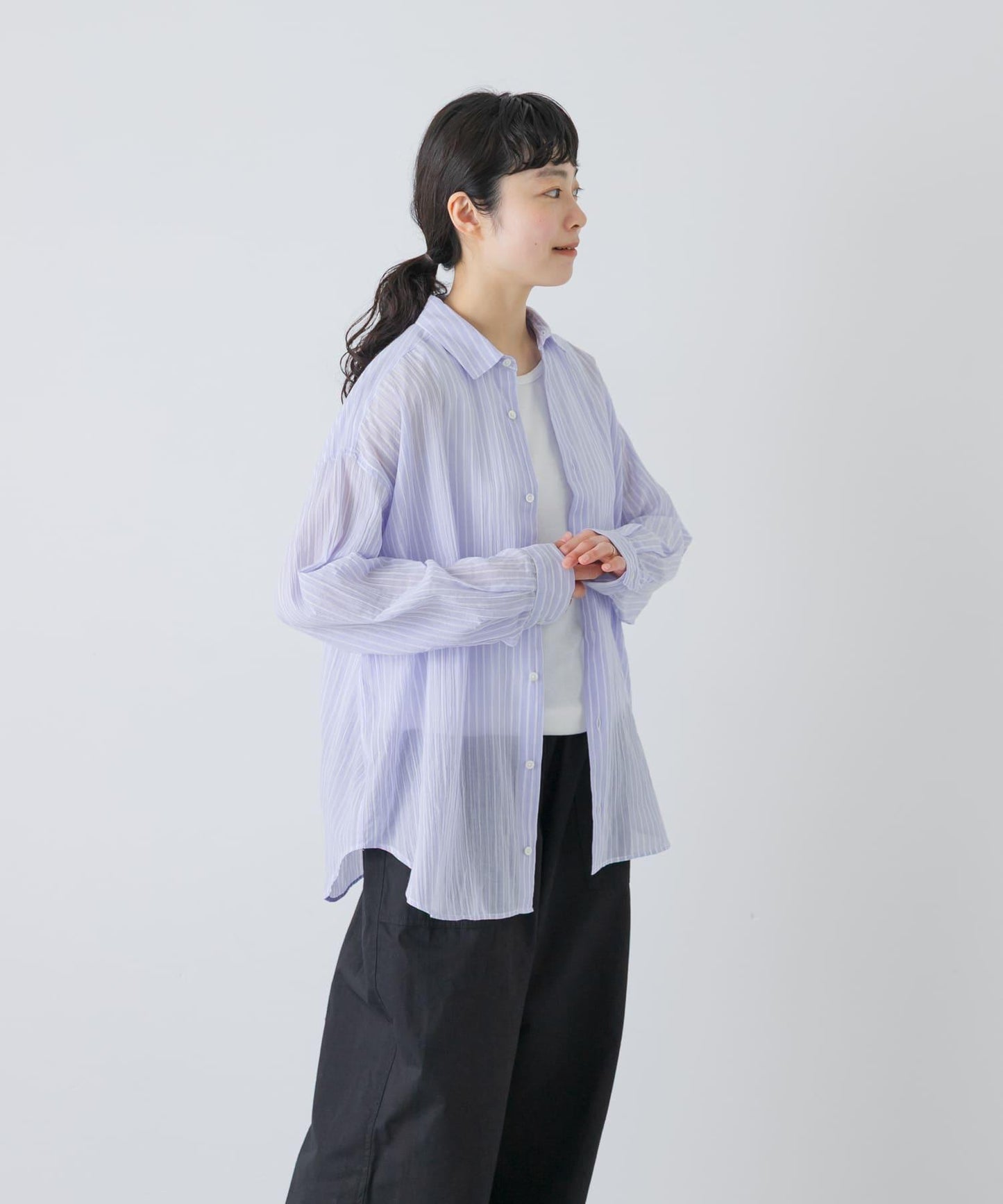 透感棉質 常規版 襯衫
