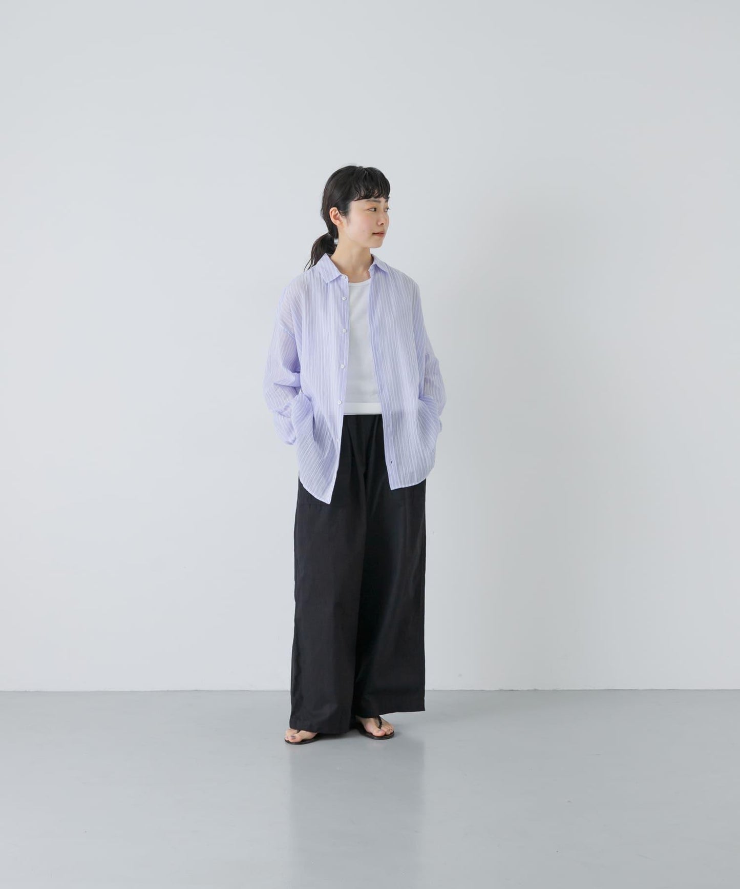 透感棉質 常規版 襯衫