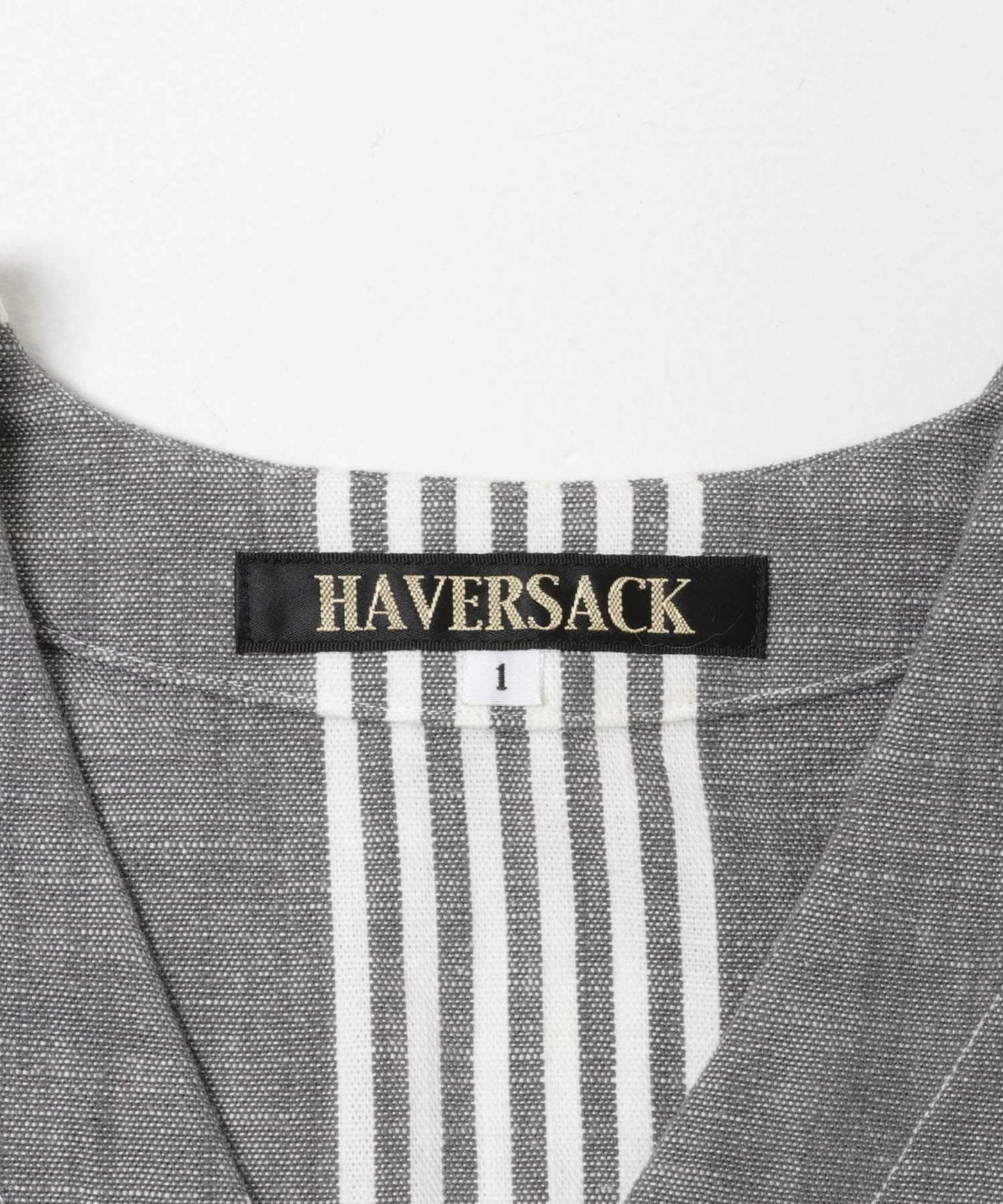 HAVERSACK 丹寧條紋無袖針織開衫