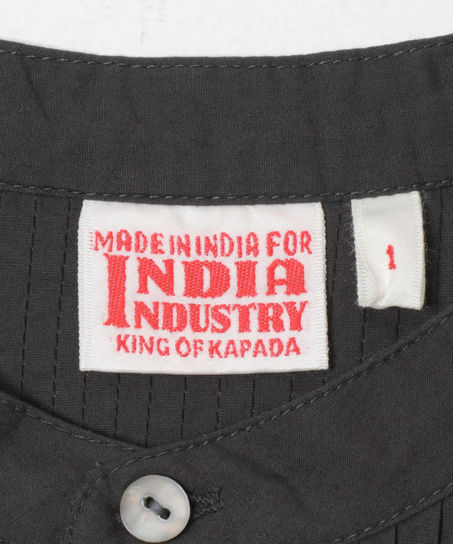 INDIA INDUSTRY PIN TUCK 抽褶設計襯衫
