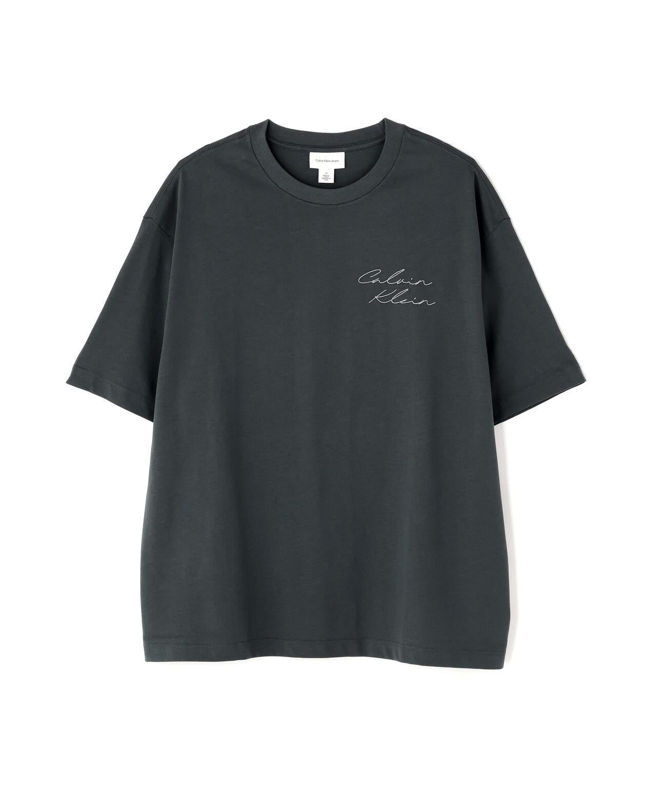 Calvin Klein 刺繡Logo字母圖案T恤