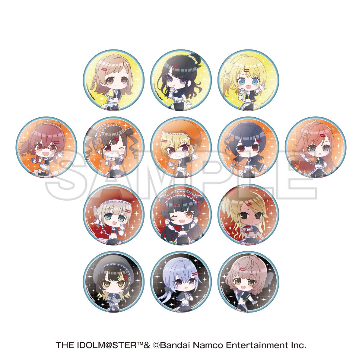 NTTドコモ×アイドルマスター シャイニーカラーズ（偶像大師 閃耀色彩） 迷你角色徽章A款 BOX（14個裝）