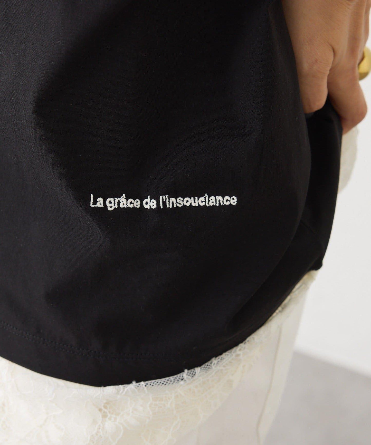 絲光材質 logo印花拼刺繡 T恤