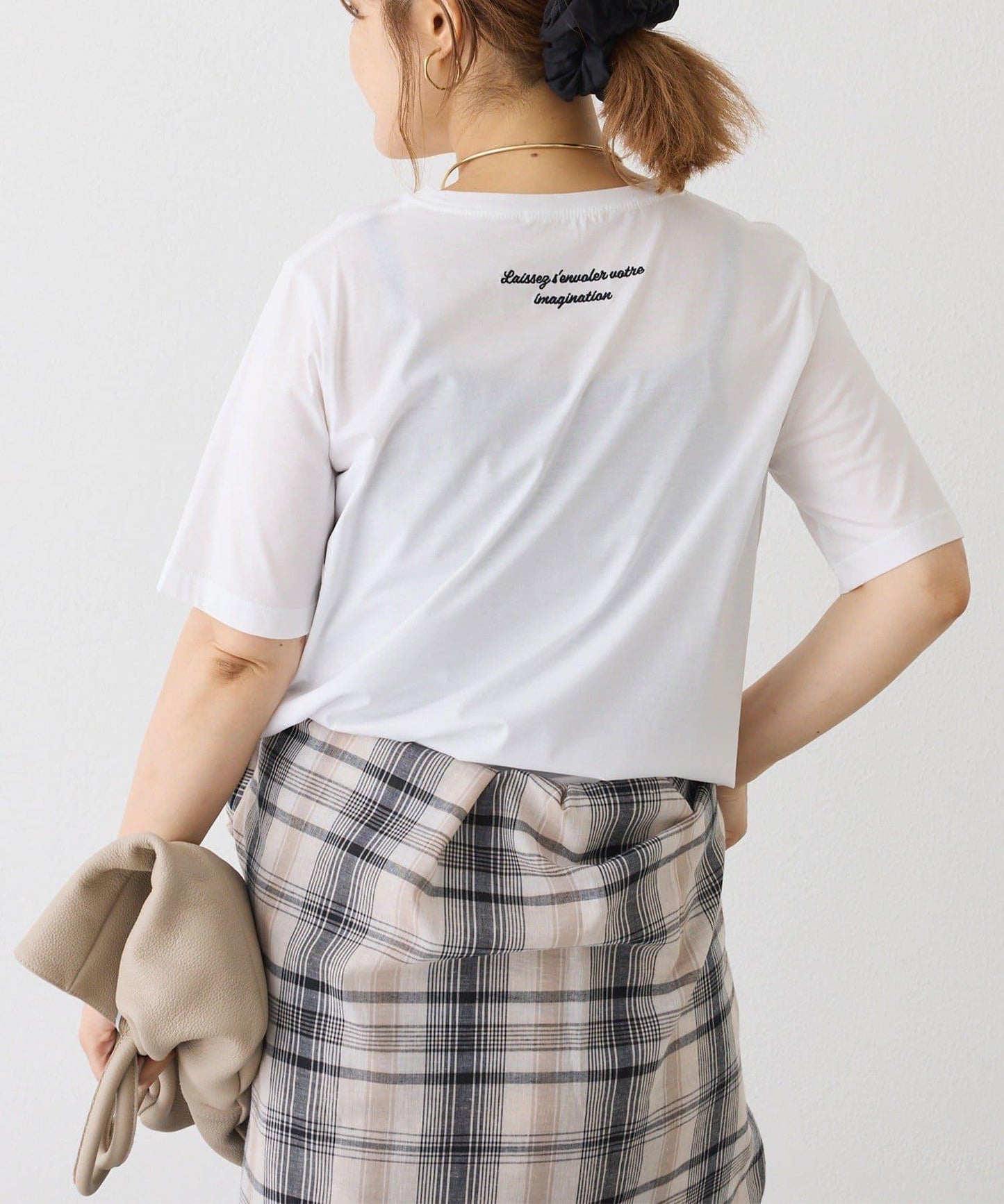絲光材質 logo印花拼刺繡 T恤