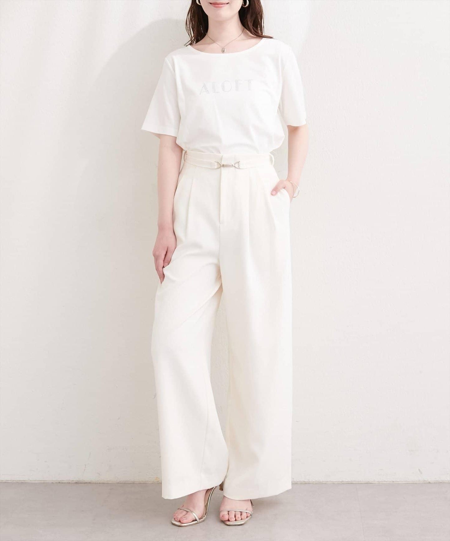 natural couture 水鑽Logo短袖T恤