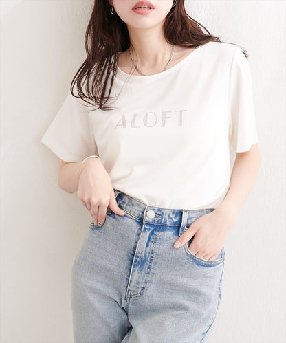 natural couture 水鑽Logo短袖T恤