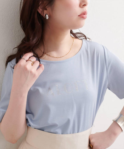natural couture 水鑽Logo短袖T恤