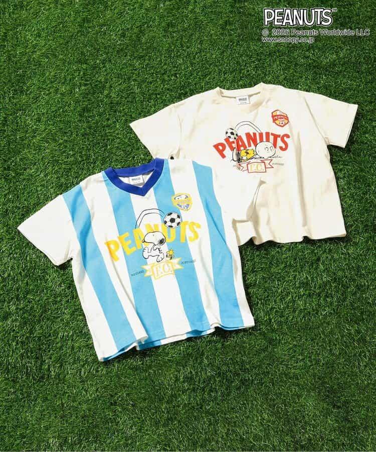 《PEANUTS》（花生漫畫） 足球隊服風T恤