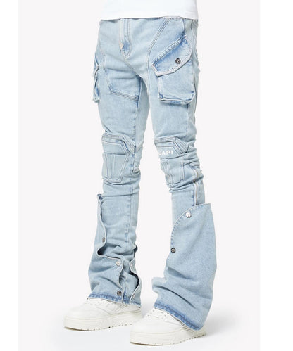 GUAPI Aqua Blue Coffin Arc Denim 牛仔褲