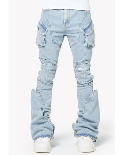 GUAPI Aqua Blue Coffin Arc Denim 牛仔褲