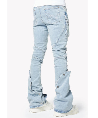 GUAPI Aqua Blue Coffin Arc Denim 牛仔褲