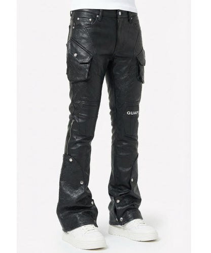 GUAPI Black Coffin Arc Leather Pant 皮褲