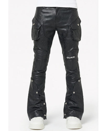 GUAPI Black Coffin Arc Leather Pant 皮褲