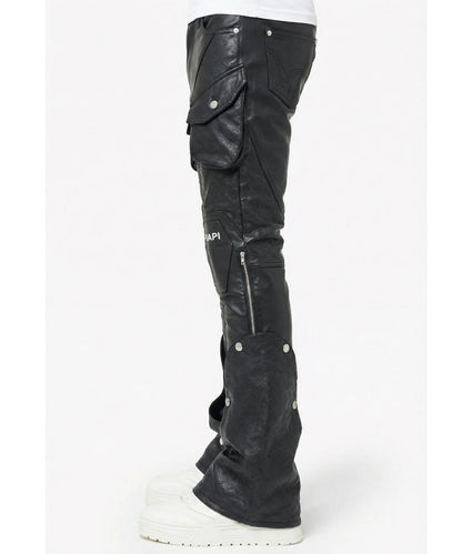 GUAPI Black Coffin Arc Leather Pant 皮褲