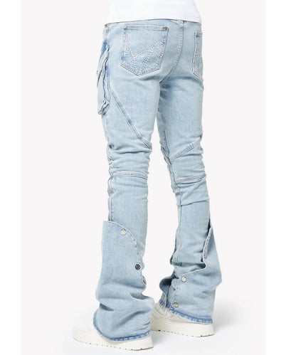 GUAPI Aqua Blue Coffin Arc Denim 牛仔褲
