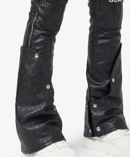 GUAPI Black Coffin Arc Leather Pant 皮褲