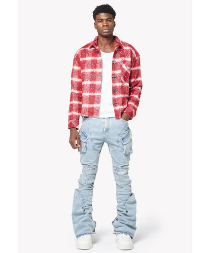GUAPI Aqua Blue Coffin Arc Denim 牛仔褲