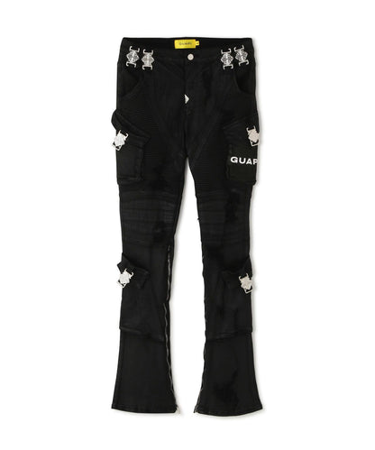 GUAPI Black Coffin Arc Leather Pant 皮褲