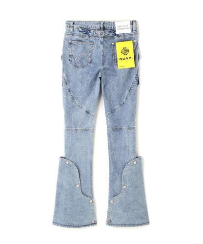 GUAPI Aqua Blue Coffin Arc Denim 牛仔褲