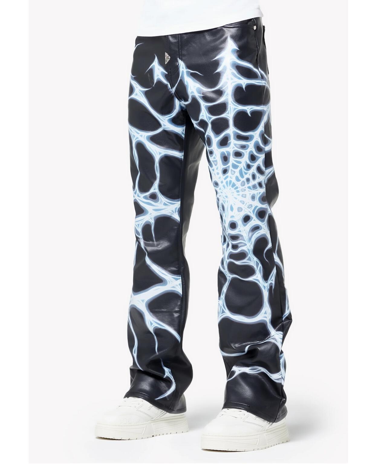 GUAPI グアピ Chrome Web Leather Pant 皮褲