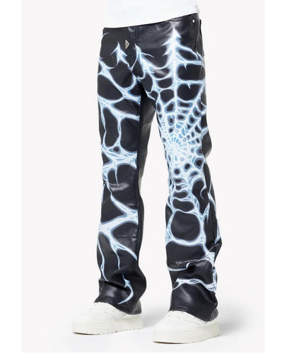 GUAPI グアピ Chrome Web Leather Pant 皮褲