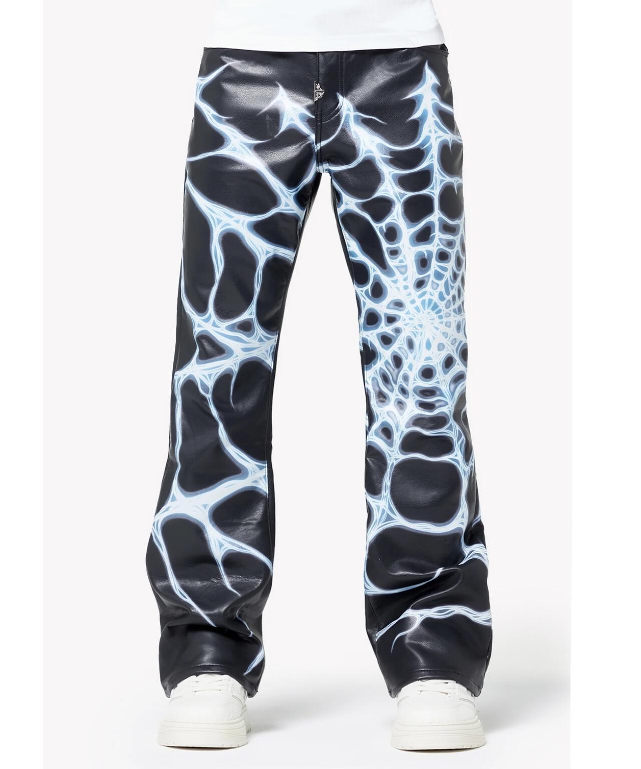 GUAPI グアピ Chrome Web Leather Pant 皮褲