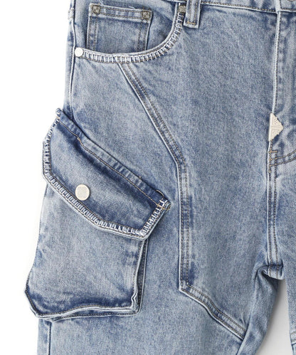 GUAPI Aqua Blue Coffin Arc Denim 牛仔褲