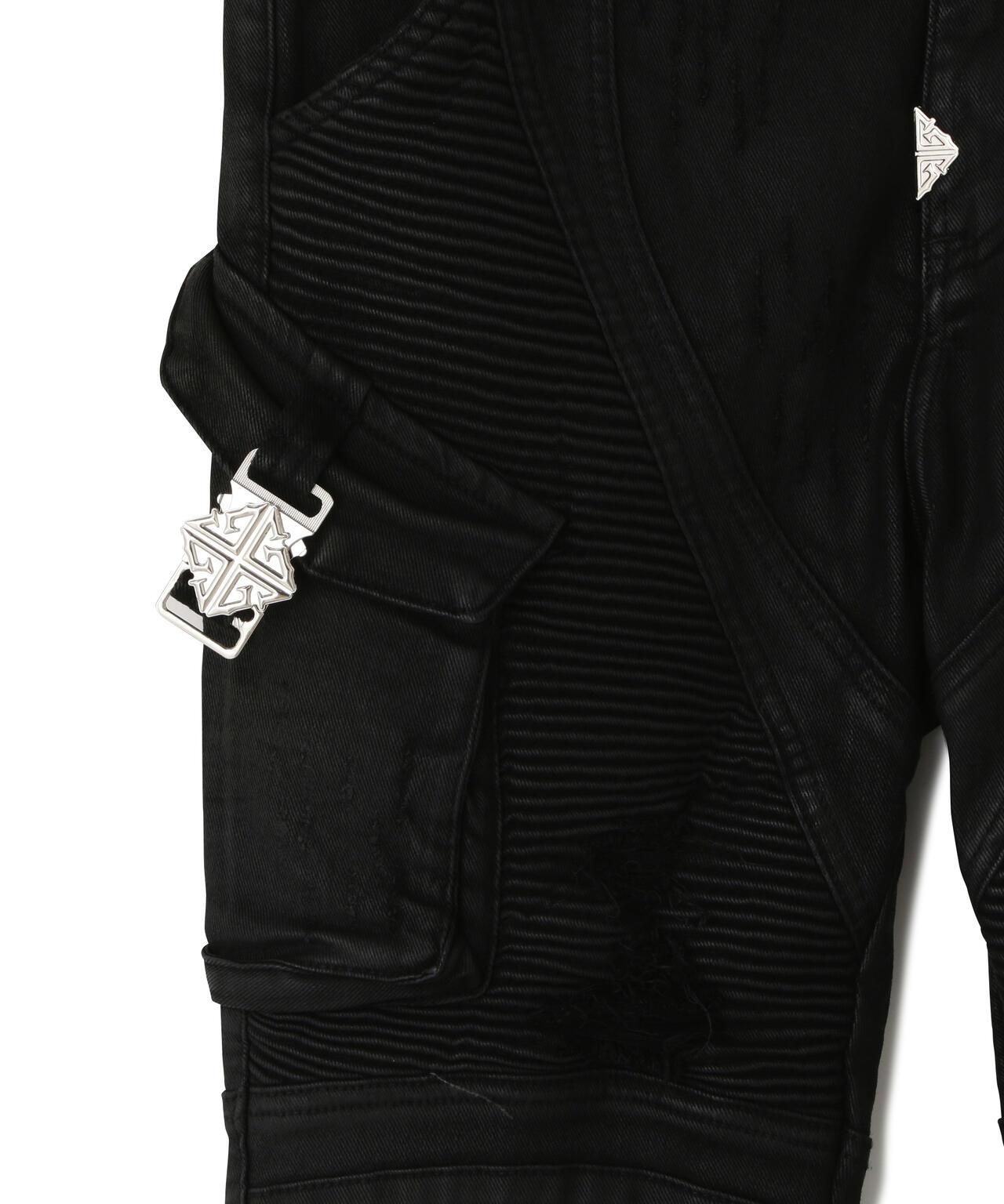 GUAPI Black Coffin Arc Leather Pant 皮褲