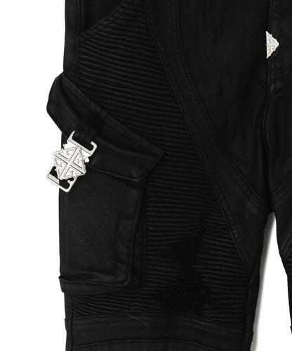 GUAPI Black Coffin Arc Leather Pant 皮褲