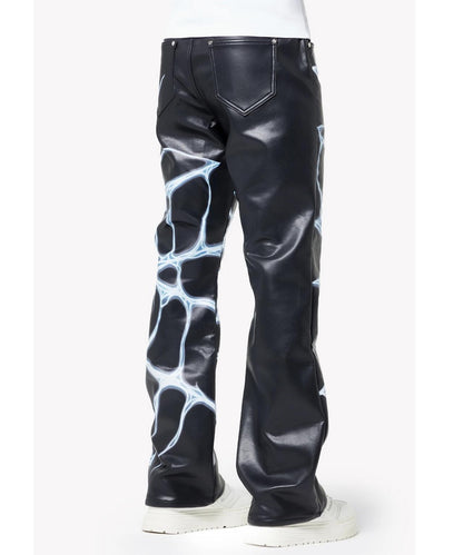 GUAPI グアピ Chrome Web Leather Pant 皮褲