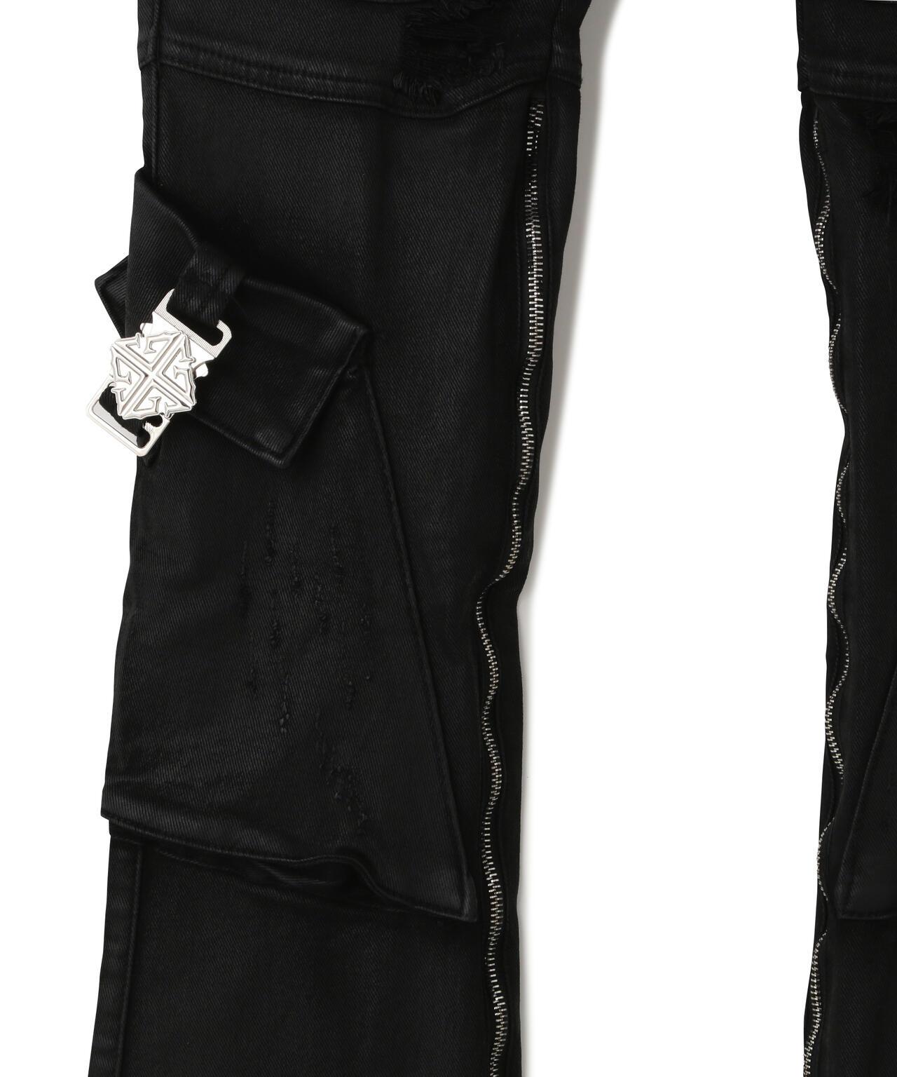 GUAPI Black Coffin Arc Leather Pant 皮褲