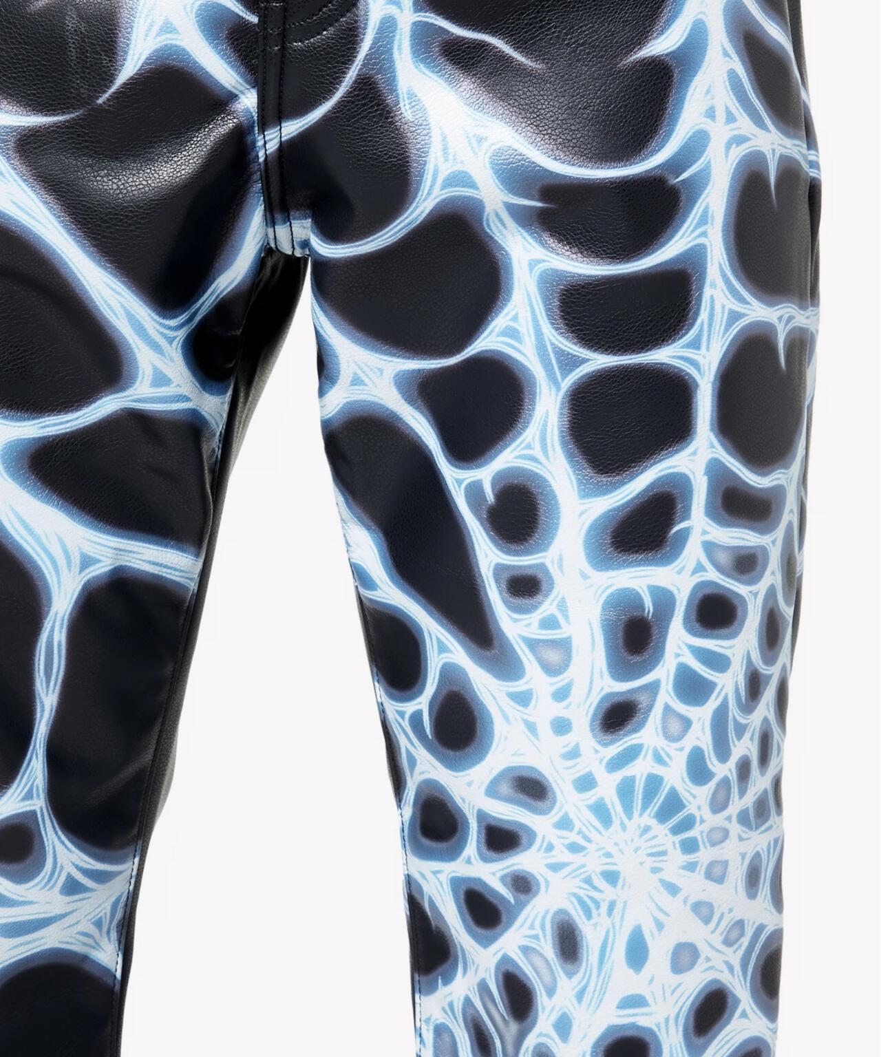 GUAPI グアピ Chrome Web Leather Pant 皮褲