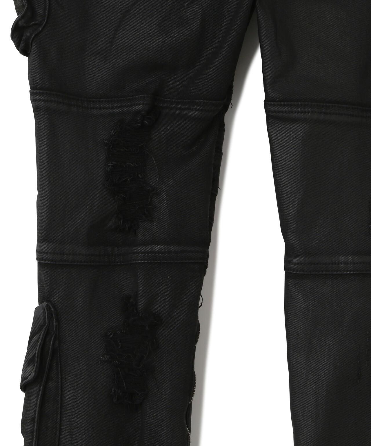 GUAPI Black Coffin Arc Leather Pant 皮褲