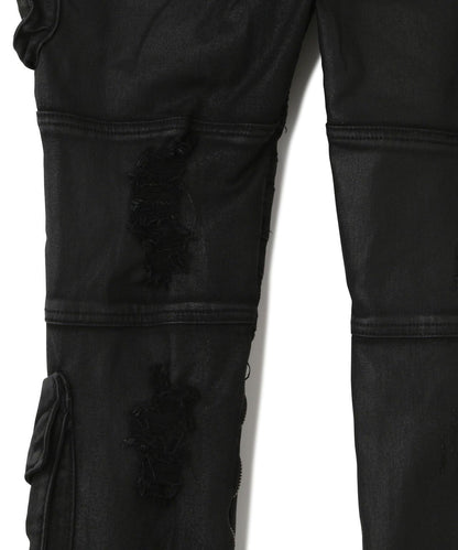 GUAPI Black Coffin Arc Leather Pant 皮褲