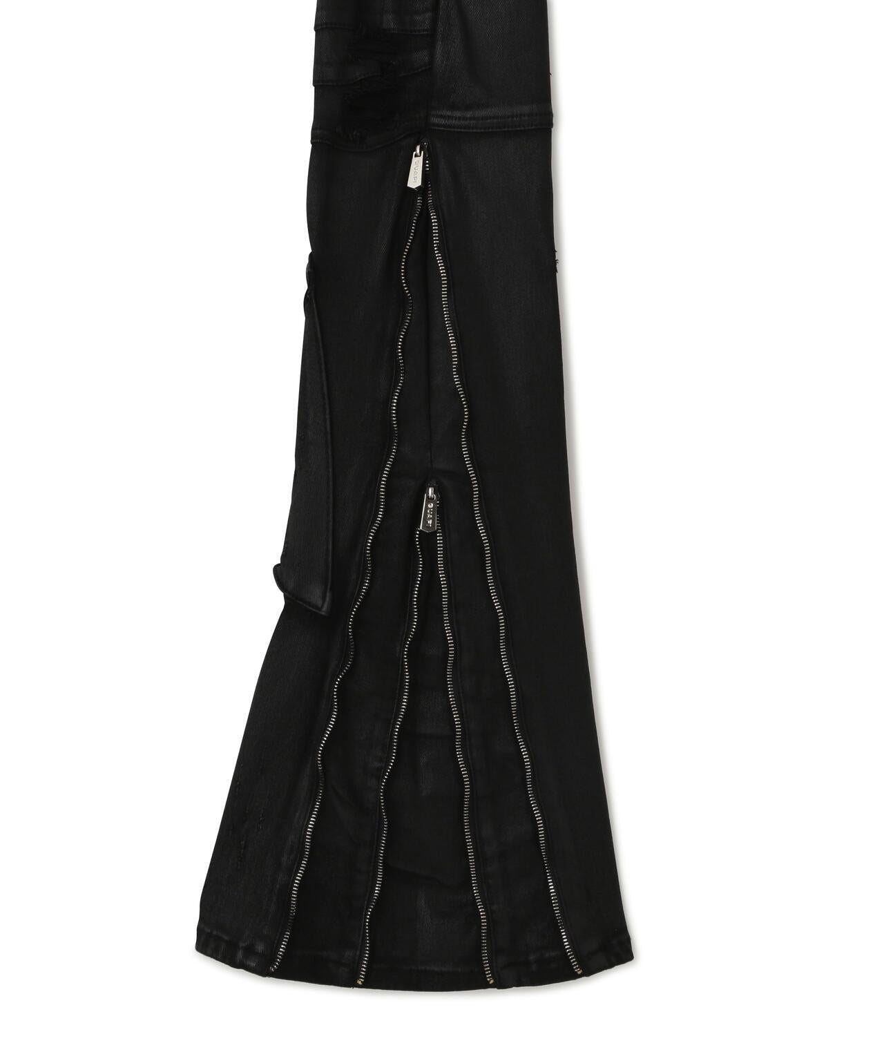 GUAPI Black Coffin Arc Leather Pant 皮褲
