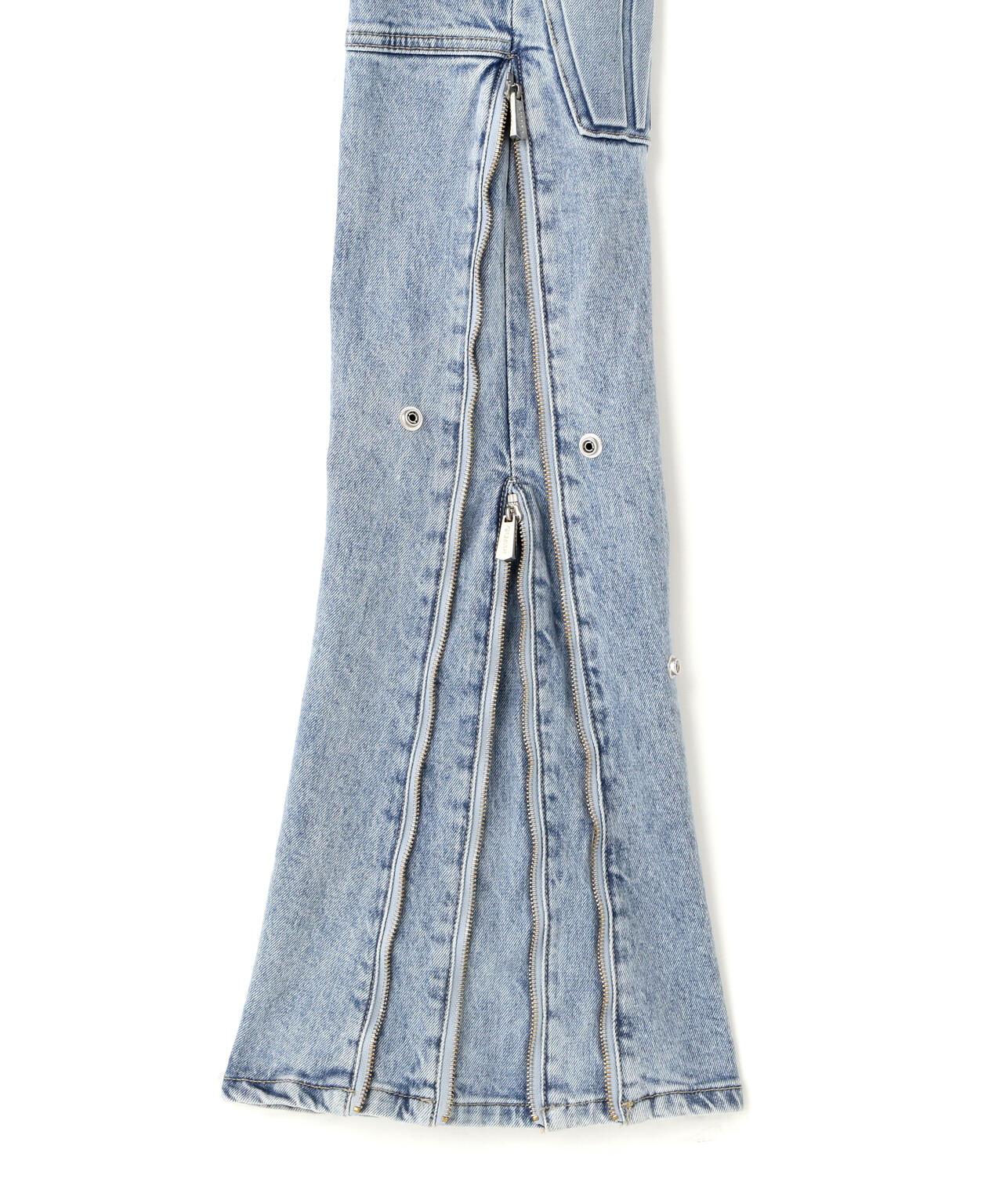 GUAPI Aqua Blue Coffin Arc Denim 牛仔褲