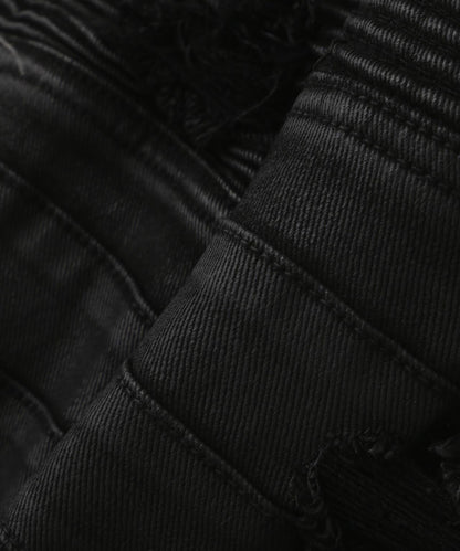GUAPI Black Coffin Arc Leather Pant 皮褲