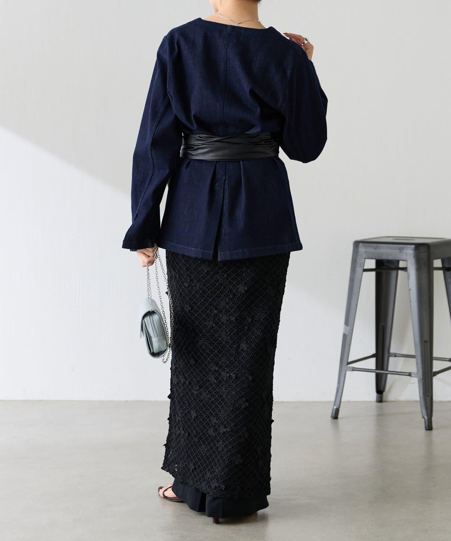 Qanos./キュアノス 雙層設計 半身裙