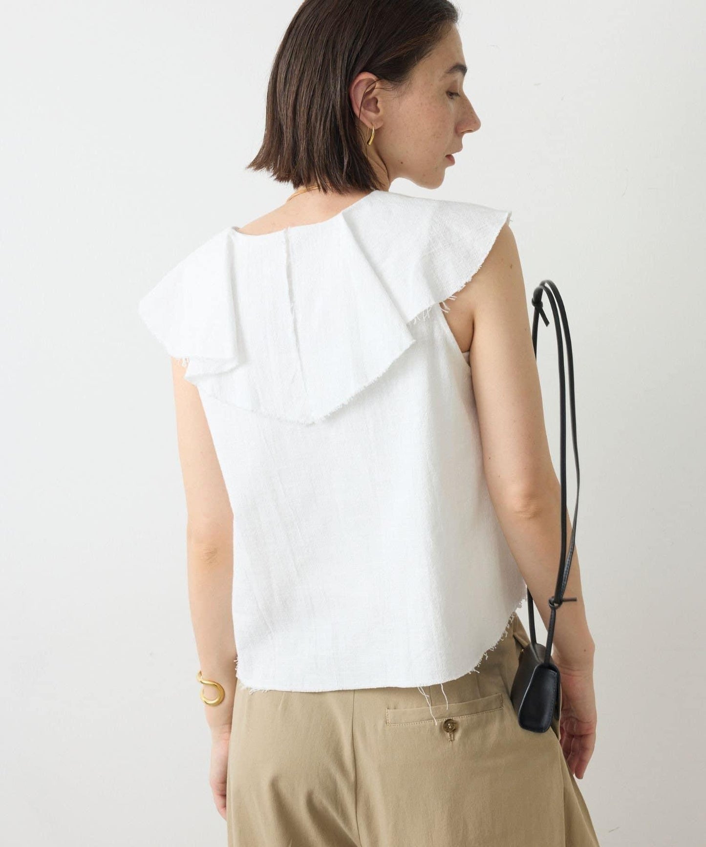 純棉荷葉邊襯衫