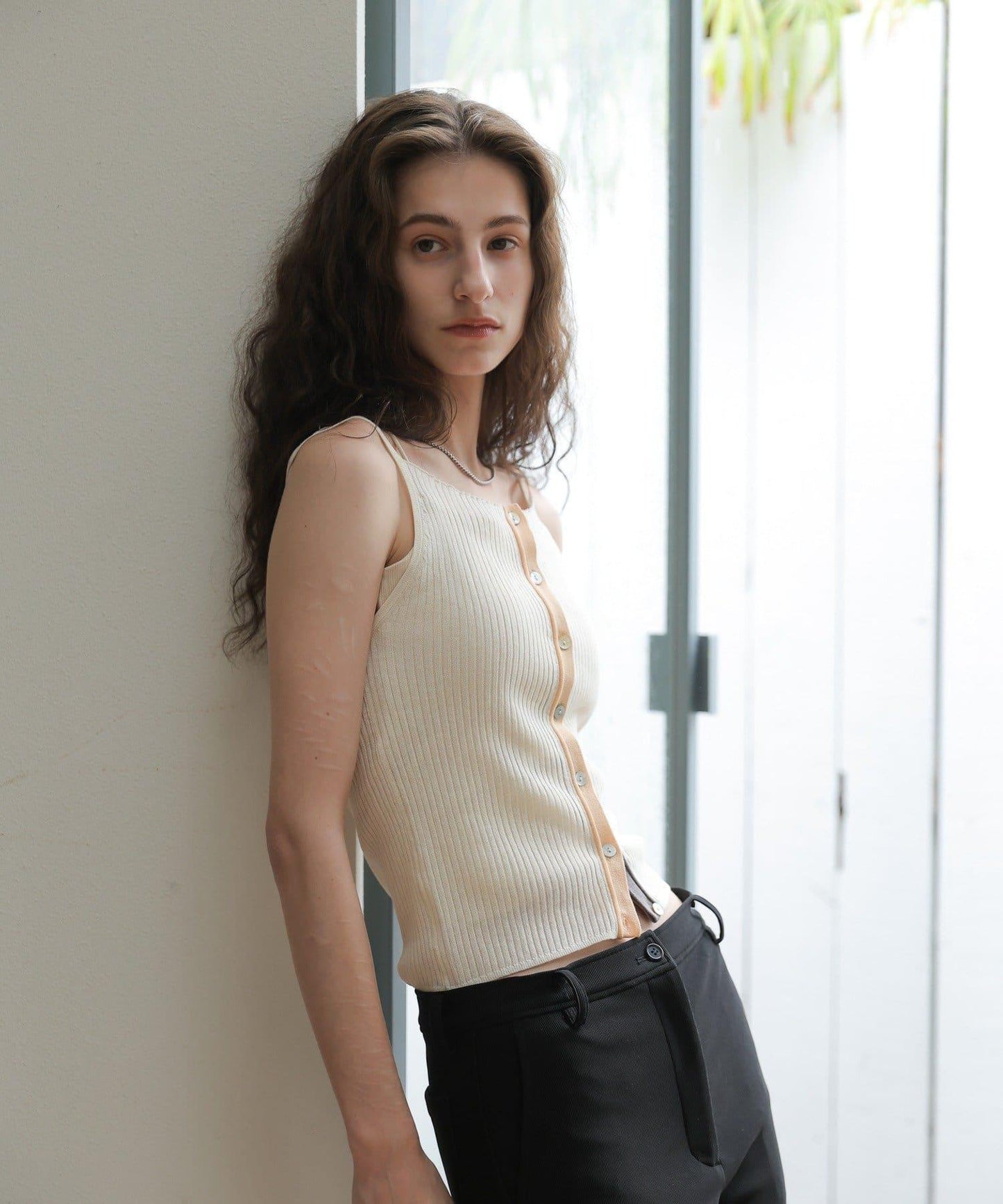CINAMOD RIB KNIT CAMISOLE 羅紋針織吊帶背心