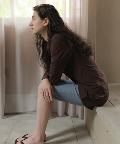 薄紗透視設計 TULLE SHEER SHIRT 襯衫