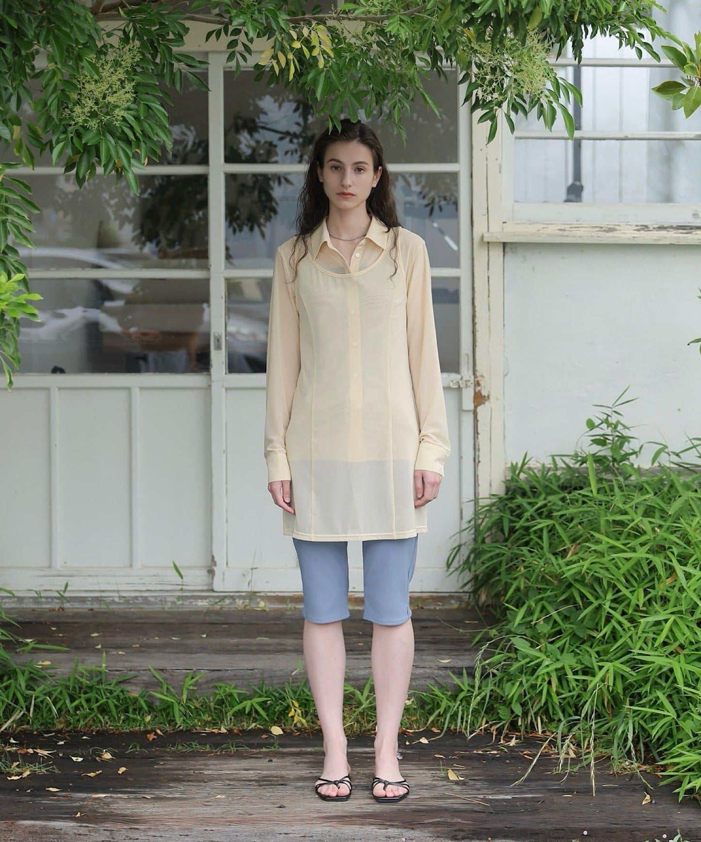 紗質透感連衣裙 CINAMOD TULLE SHEER ONE-PIECE